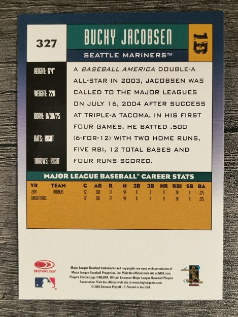 2005 Donruss #327 Bucky Jacobsen