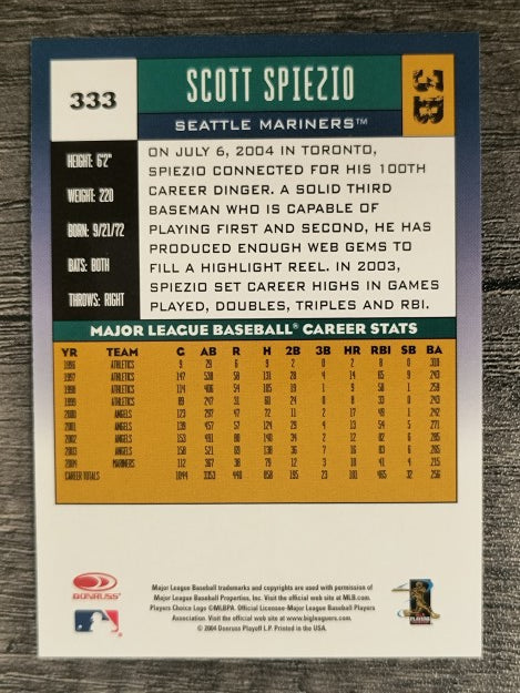 2005 Donruss #333 Scott Spiezio