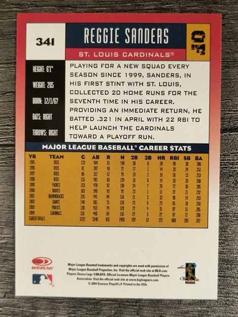 2005 Donruss #341 Reggie Sanders