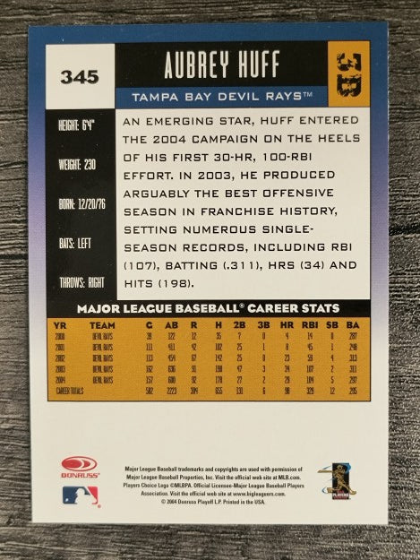 2005 Donruss #345 Aubrey Huff