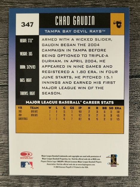 2005 Donruss #347 Chad Gaudin