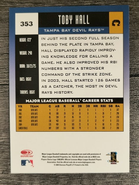 2005 Donruss #353 Toby Hall