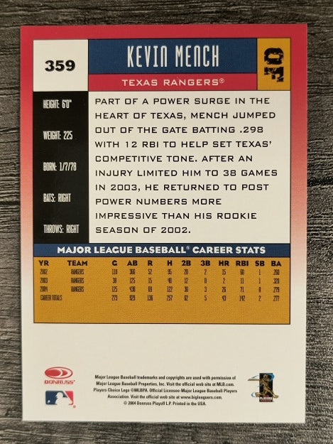 2005 Donruss #359 Kevin Mench