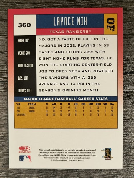 2005 Donruss #360 Laynce Nix