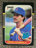 1987 Donruss #43 Rafael Palmeiro RC (EXMT)