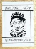 2020 Gypsy Oak Quarantine Art Project Black and White #5 Ted Williams