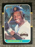 1987 Donruss #80 Chris Brown