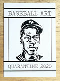 2020 Gypsy Oak Quarantine Art Project Printer Proof Dwight Gooden /100