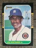 1987 Donruss #107 Lou Whitaker