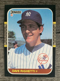 1987 Donruss #128 Dave Righetti