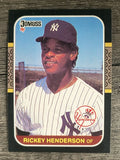 1987 Donruss #228 Rickey Henderson