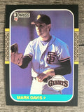 1987 Donruss #313 Mark Davis
