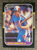 1987 Donruss #335 Mitch Webster