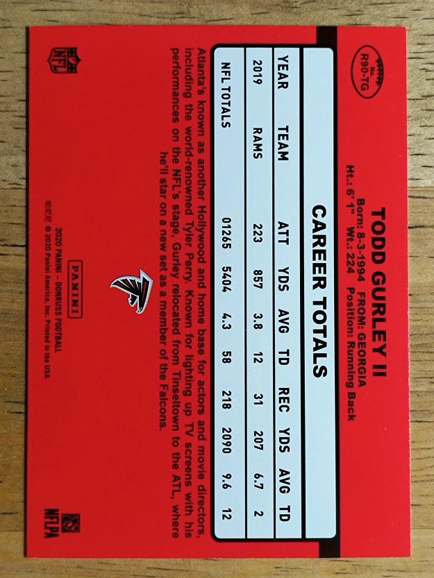 2020 Donruss Retro '90 #15 Todd Gurley II