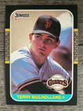 1987 Donruss #515 Terry Mulholland RC