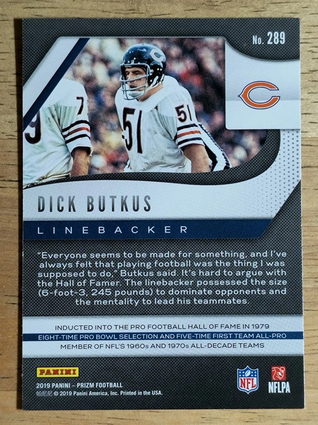2019 Panini Prizm #289 Dick Butkus