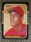 1987 Donruss #576 Marvin Freeman RC