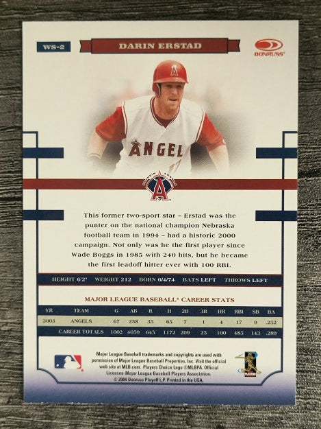 2004 Donruss World Series #2 Darin Erstad