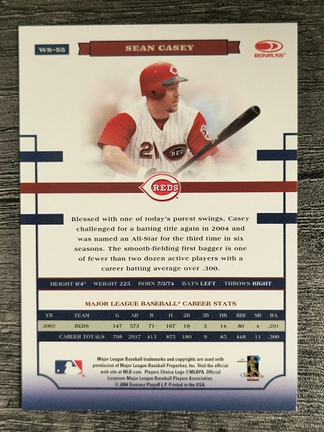 2004 Donruss World Series #55 Sean Casey