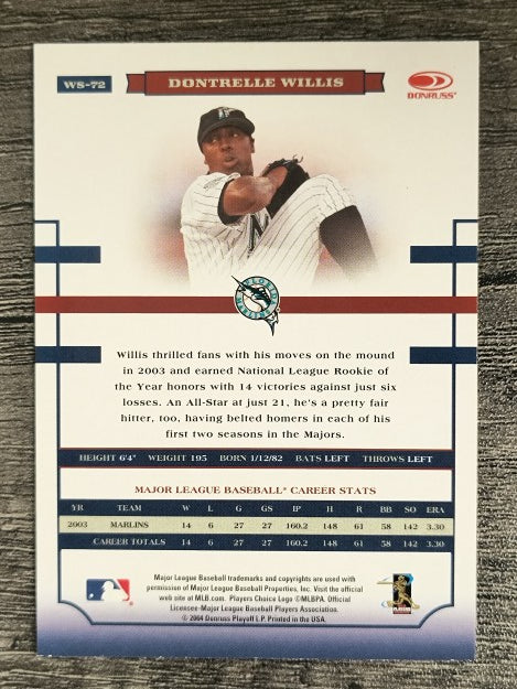2004 Donruss World Series #72 Dontrelle Willis