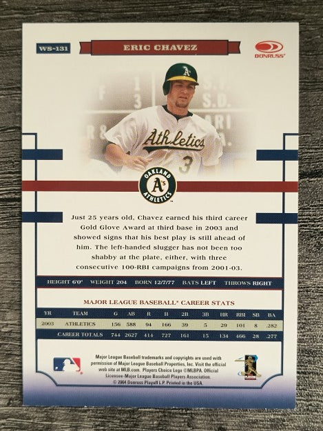 2004 Donruss World Series #131 Eric Chavez