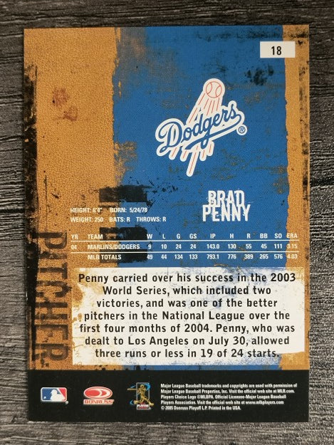 2005 Leather and Lumber #18 Brad Penny