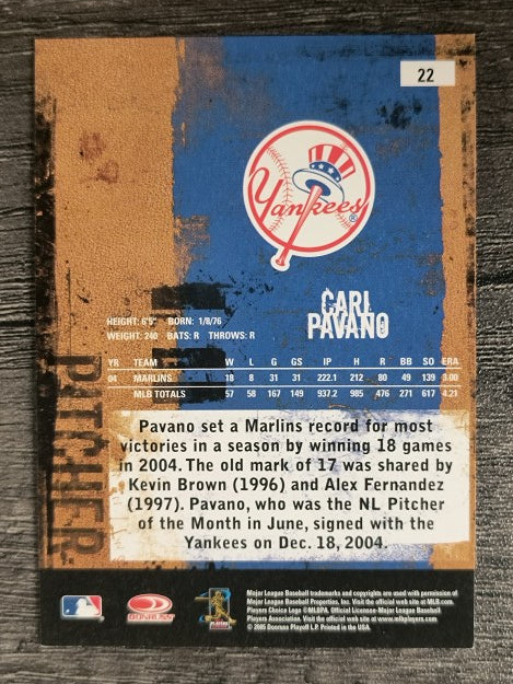 2005 Leather and Lumber #22 Carl Pavano