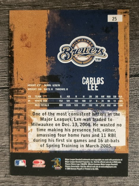 2005 Leather and Lumber #25 Carlos Lee