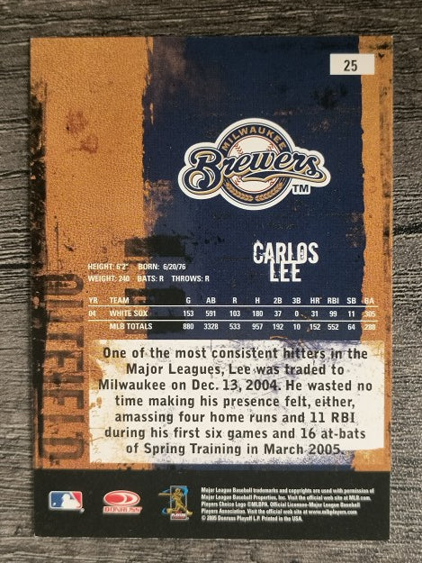 2005 Leather and Lumber #25 Carlos Lee