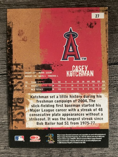 2005 Leather and Lumber #27 Casey Kotchman