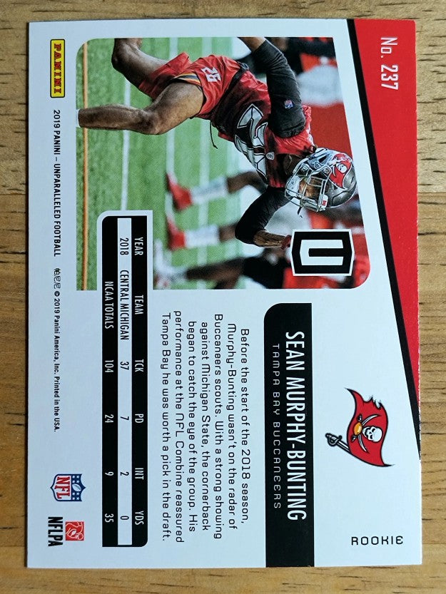 2019 Panini Unparalleled #237 Sean Murphy-Bunting RC
