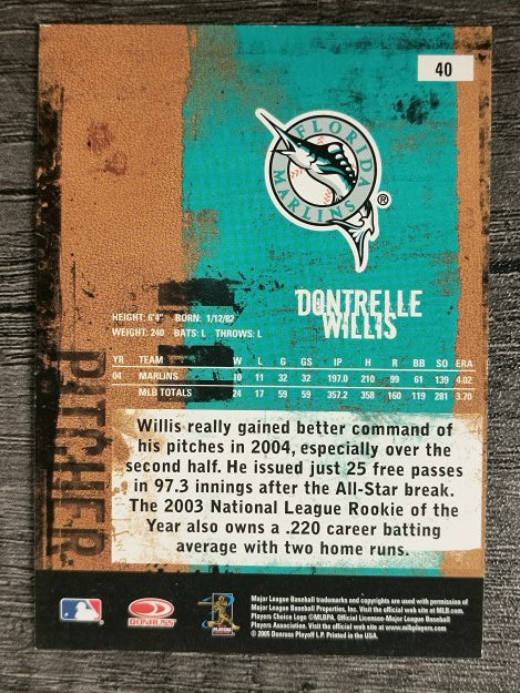 2005 Leather and Lumber #40 Dontrelle Willis