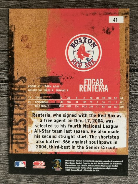 2005 Leather and Lumber #41 Edgar Renteria