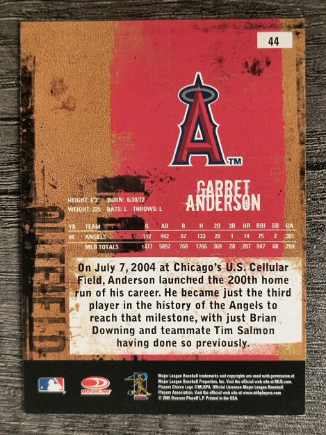 2005 Leather and Lumber #44 Garret Anderson