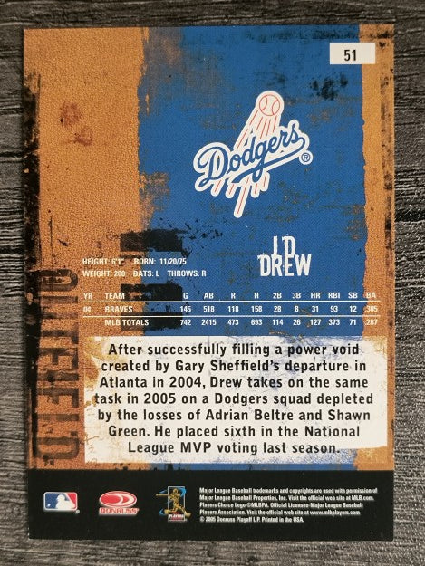 2005 Leather and Lumber #51 J.D. Drew