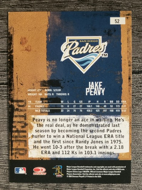 2005 Leather and Lumber #52 Jake Peavy