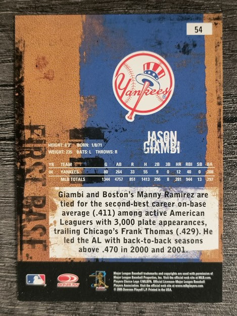 2005 Leather and Lumber #54 Jason Giambi