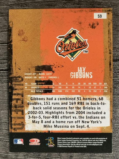 2005 Leather and Lumber #59 Jay Gibbons