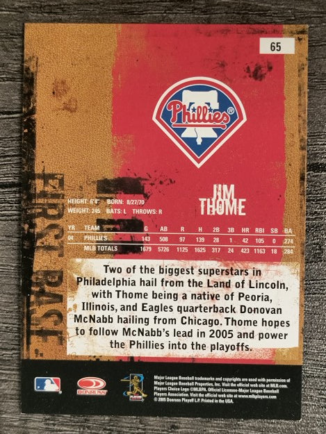 2005 Leather and Lumber #65 Jim Thome