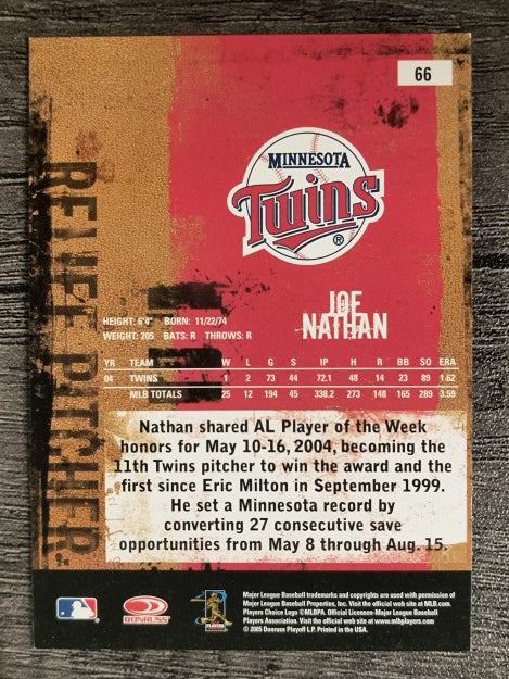 2005 Leather and Lumber #66 Joe Nathan