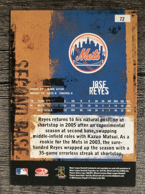 2005 Leather and Lumber #72 Jose Reyes