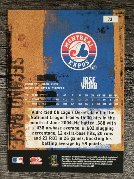 2005 Leather and Lumber #73 Jose Vidro