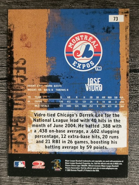 2005 Leather and Lumber #73 Jose Vidro