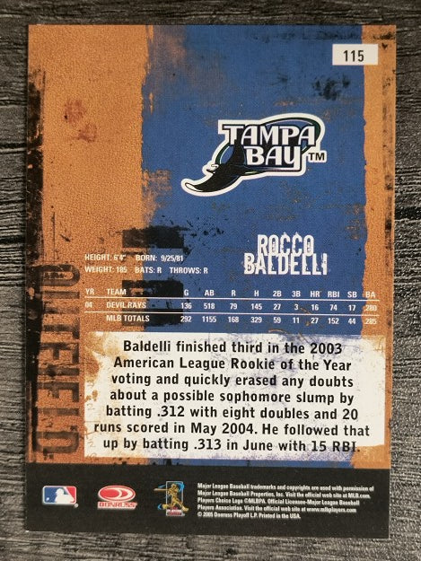 2005 Leather and Lumber #115 Rocco Baldelli