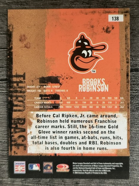 2005 Leather and Lumber #138 Brooks Robinson RET