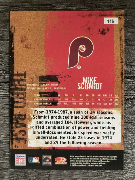 2005 Leather and Lumber #146 Mike Schmidt RET (NM)