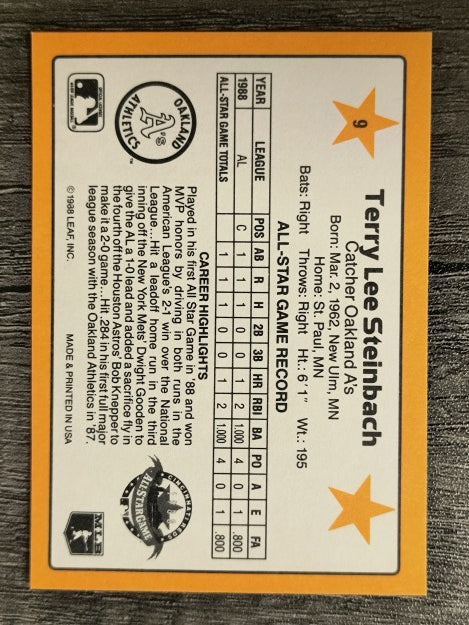 1989 Donruss All-Stars #9 Terry Steinbach