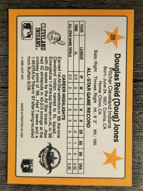 1989 Donruss All-Stars #20 Doug Jones