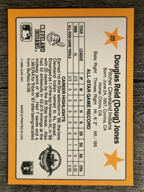 1989 Donruss All-Stars #20 Doug Jones