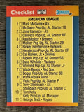 1989 Donruss All-Stars #32 AL Checklist 1-32